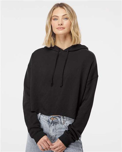 Women's Lightweight Crop Hooded Sweatshirt